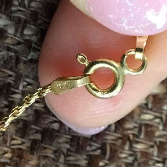 18K YELLOW GOLD CHAIN VIRGEN MARIA - Picture 5 of 5